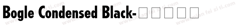 Bogle Condensed Black字体转换